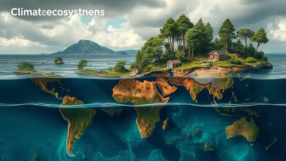 Impacts of climate change on local ecosystems