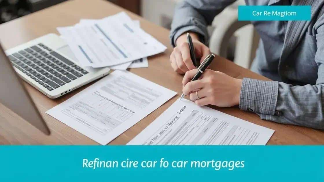 Steps to refinancing your car mortgage