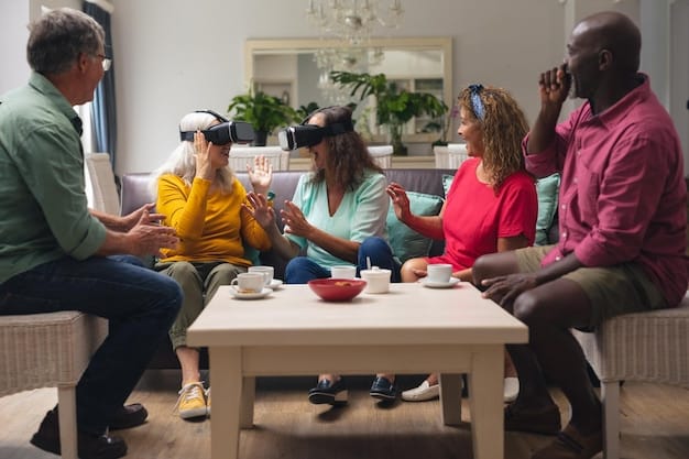 A group of diverse friends gathered around a table, deeply engrossed in a game of 