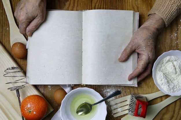 A close-up shot of a family heritage cookbook open to a page with a handwritten recipe and a faded photograph of the person who originally made the dish.