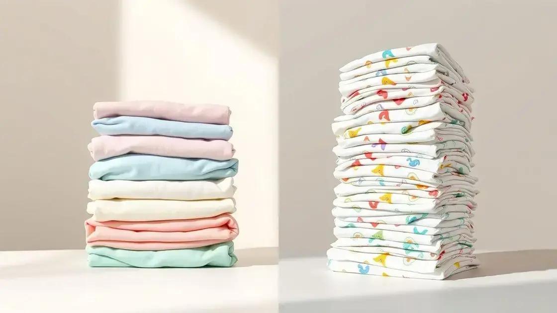 Comparing reusable and disposable diapers