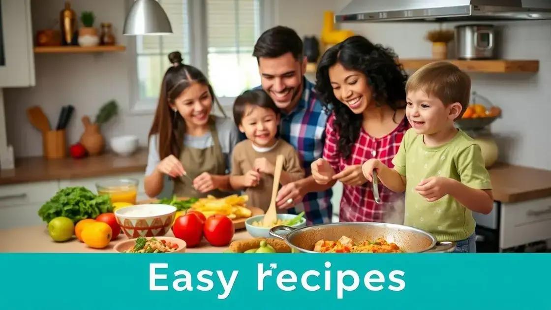 Easy recipes for families