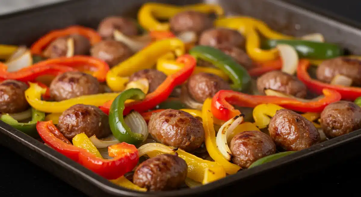 Sheet Pan Sausage and Peppers, a Simple One-Pan Meal