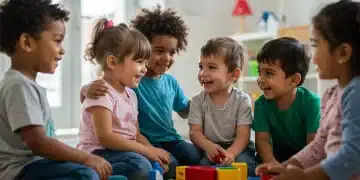 Children learning emotional intelligence through play and interaction