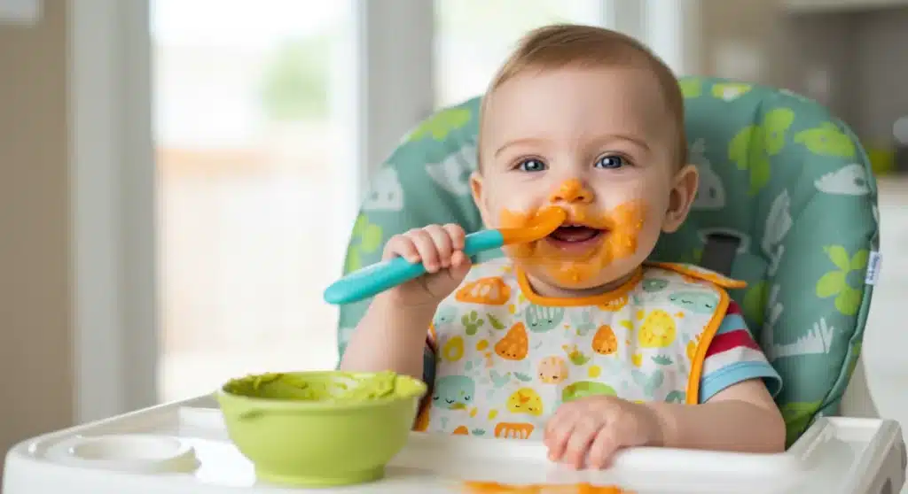 Introducing Solids: 6-Month Timeline & First Food Guide for US Babies