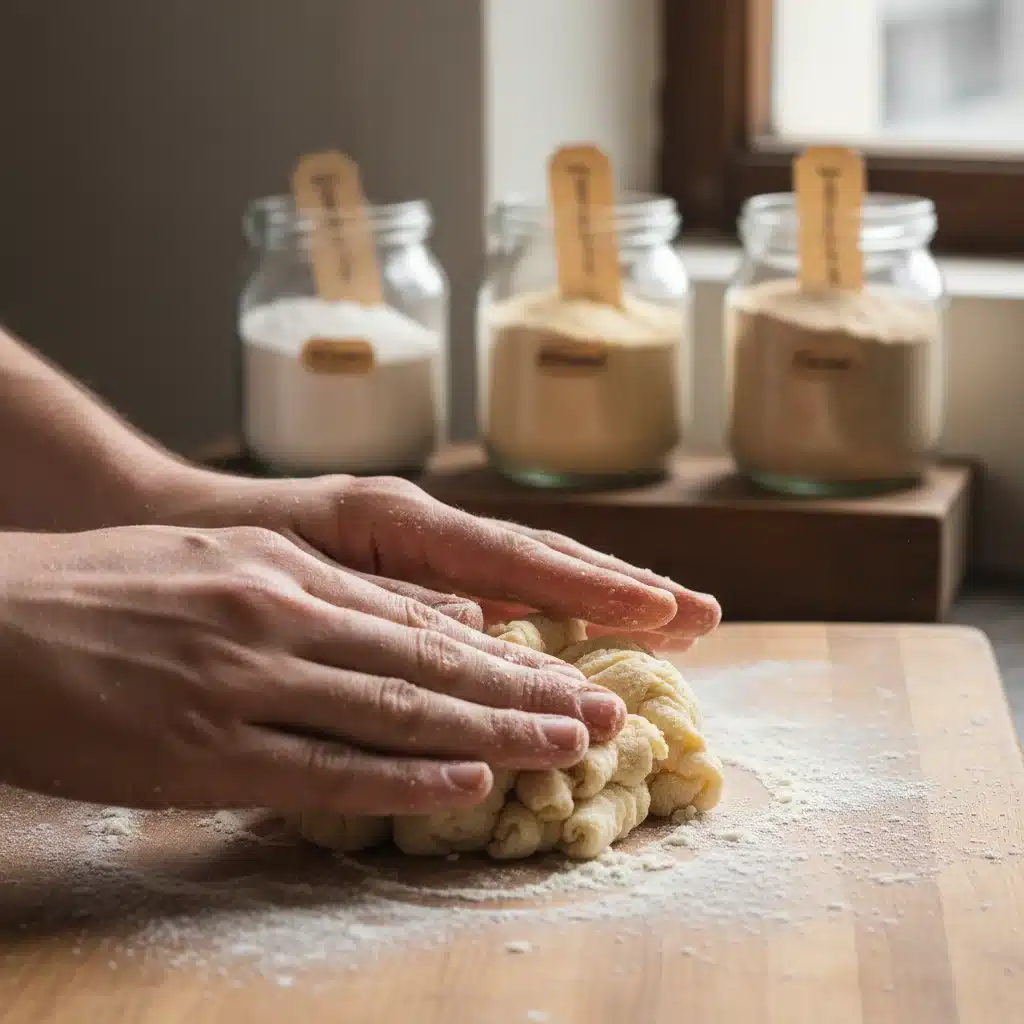 Chef preparing gluten-free pasta with alternative flours